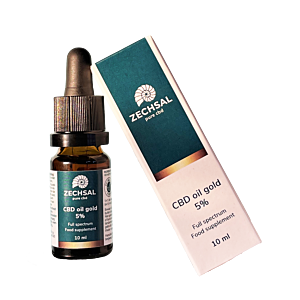 Zechsal CBD olie gold 5%. Full spectrum en mild van smaak.
