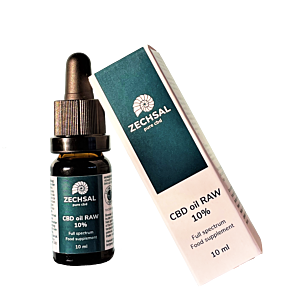 Zechsal CBD olie RAW 10%. Therapeutische kwaliteit.